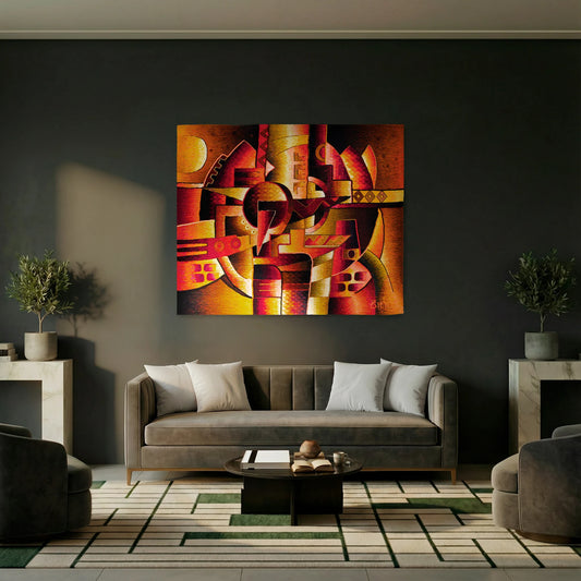 Abstract in red II