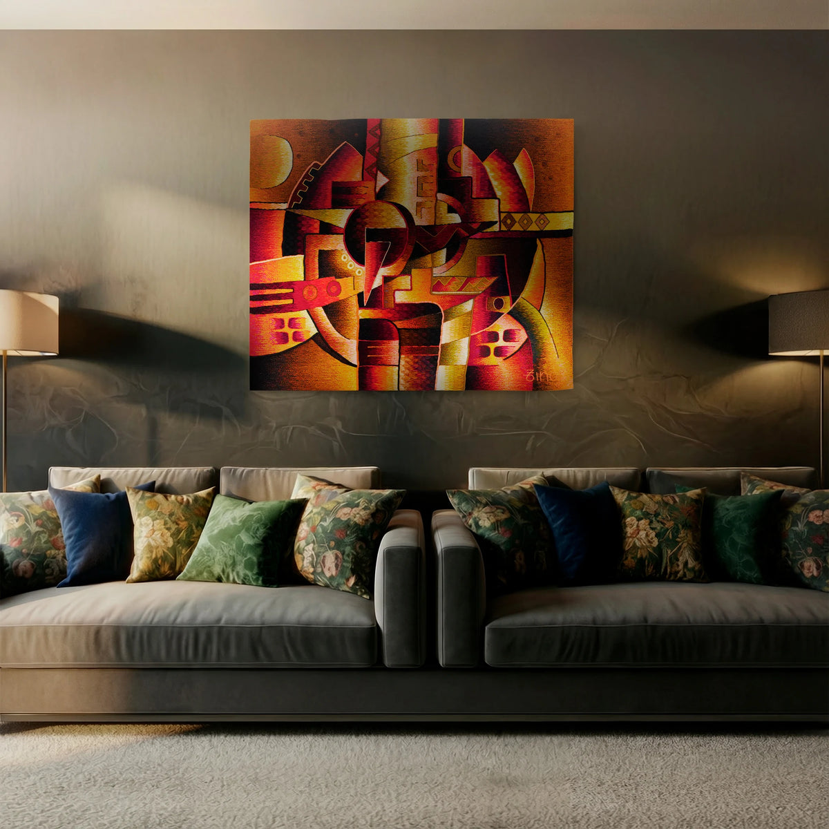 Abstract in red II