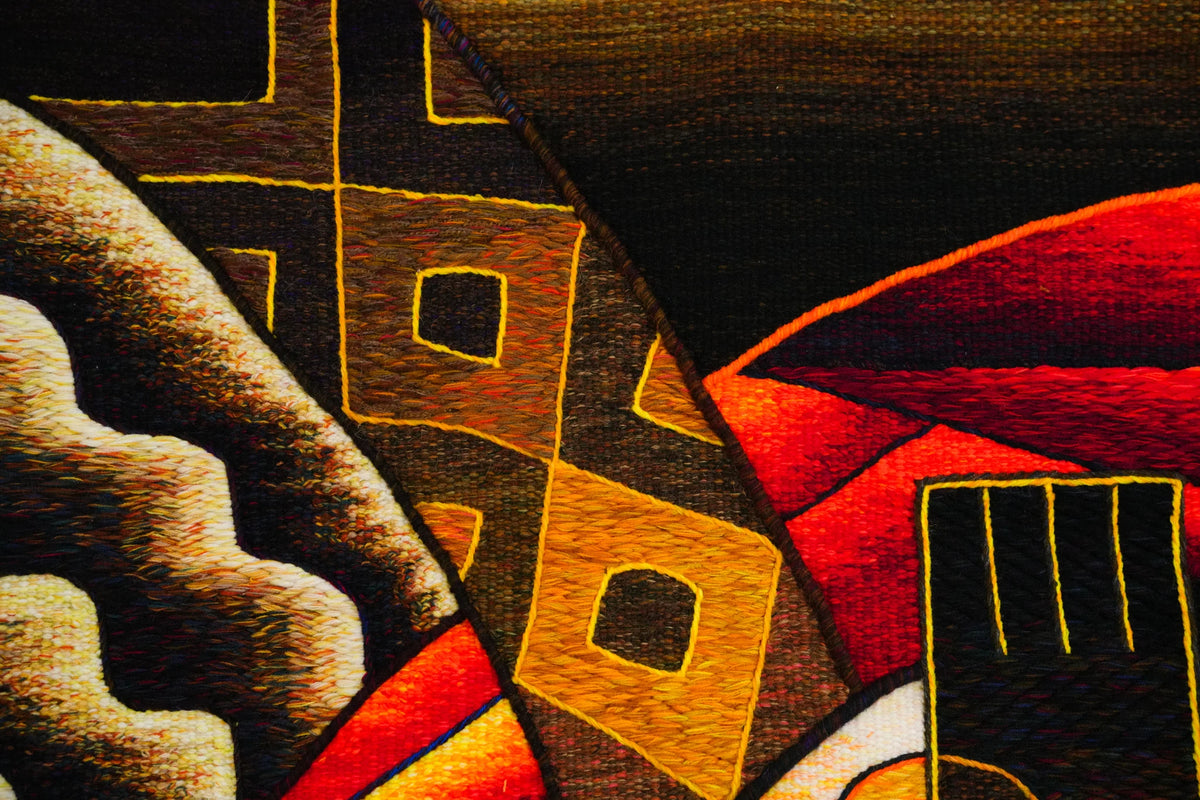Abstract in red